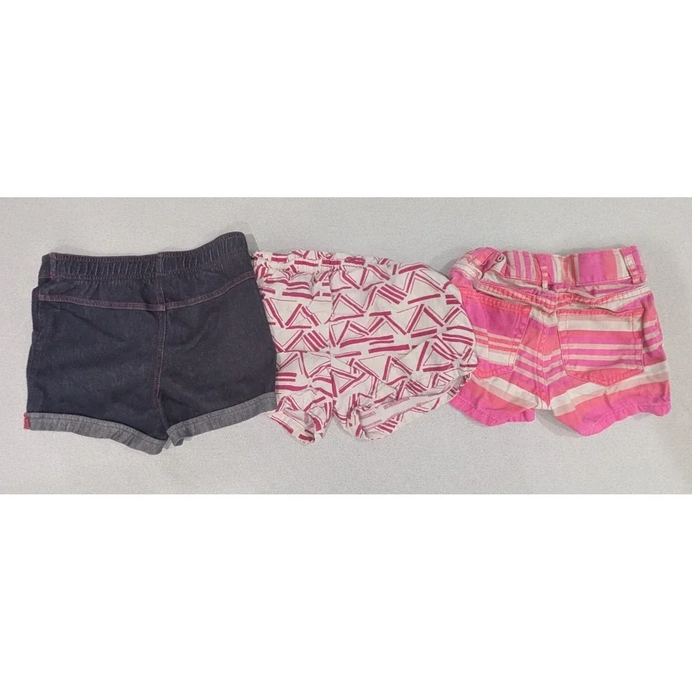 Healthtex Old Navy Childrens Place Shorts Kids 5T Multicolor Excellent 3pc Lot